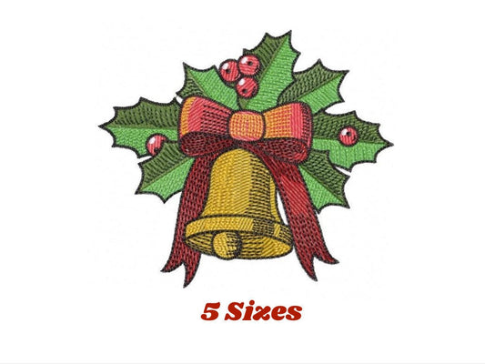 Bell embroidery designs - Xmas embroidery design - machine embroidery pattern - Christmas embroidery file Religious embroidery Jingle Bells