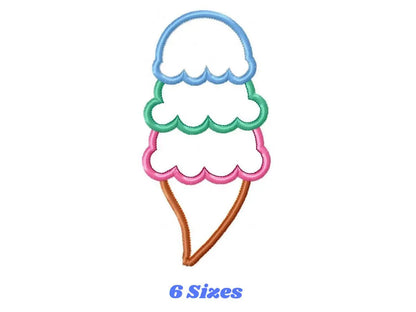 Ice cream embroidery designs - Candy embroidery design machine embroidery pattern - Dessert embroidery file icecream applique Ice cream cone Marcia Embroidery
