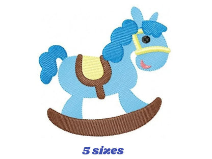 Swing Toy Horse embroidery design - Baby Boy machine embroidery pattern - Children Toy Swing file - Instant digital download pes jef dst vp3 Marcia Embroidery