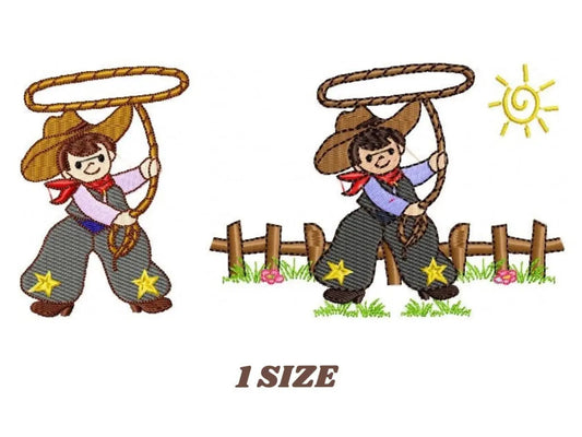 Cowboy embroidery design - Wrangler machine embroidery pattern - Farm horse rancher buckaroo file - Instant digital download pes jef dst hus Marcia Embroidery