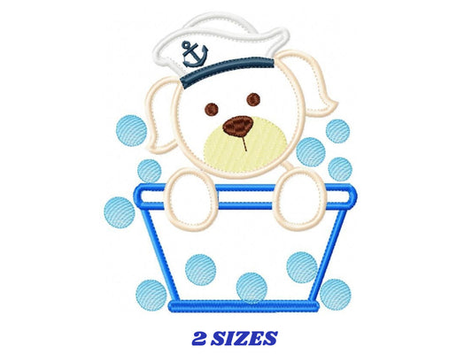 Dogs embroidery designs - Sailor embroidery design machine embroidery pattern - puppy embroidery file - baby boy embroidery dog applique