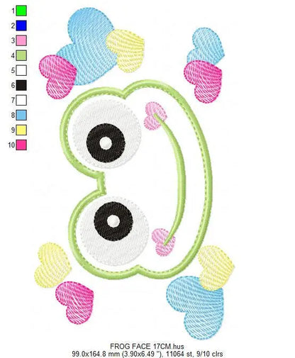 Frog embroidery designs - Animal embroidery design machine embroidery pattern - Baby boy embroidery file - frog applique design download Marcia Embroidery