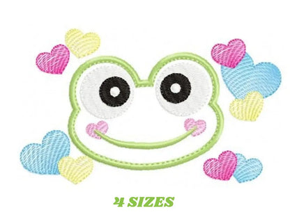 Frog embroidery designs - Animal embroidery design machine embroidery pattern - Baby boy embroidery file - frog applique design download Marcia Embroidery