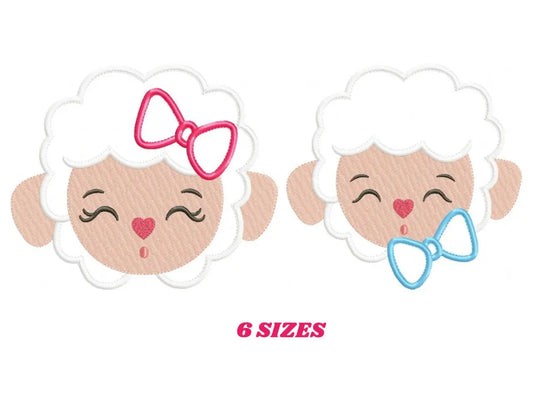 Sheep embroidery design - Lamb embroidery designs machine embroidery pattern - baby girl embroidery - boy embroidery sheep applique design Marcia Embroidery