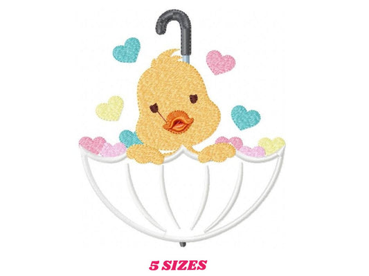 Duck embroidery design - Animal embroidery designs machine embroidery pattern - baby boy embroidery file - girl embroidery duck applique
