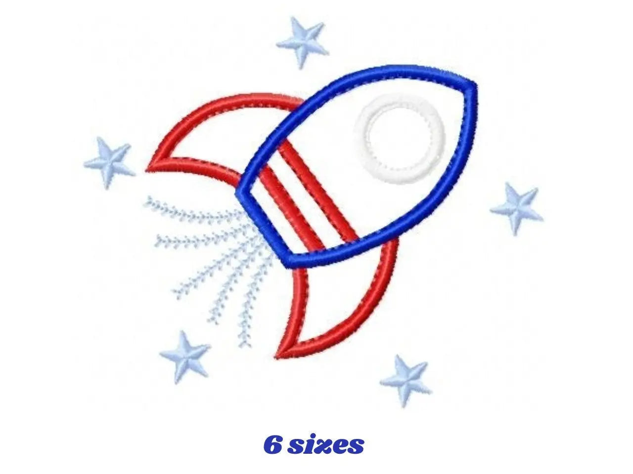 Rocket embroidery designs - Boy embroidery design machine embroidery pattern - Astronaut design Space embroidery file - Rocket applique pes Marcia Embroidery
