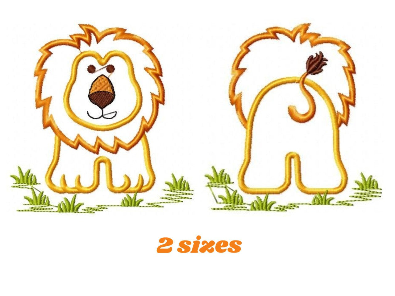 Lion embroidery designs - Safari embroidery design machine embroidery pattern - Animal embroidery file - lion applique design lion pattern