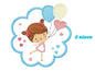 Girl embroidery designs - Girl with frame embroidery design machine embroidery pattern - girl with balloons applique design baby embroidery