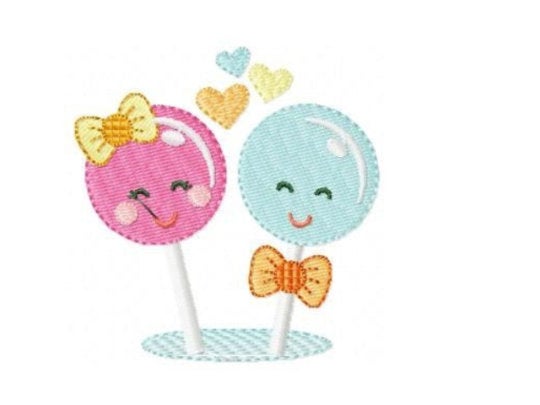 Lollipop embroidery designs - Candy embroidery design machine embroidery pattern - Sweets embroidery file instant download - kid embroidery