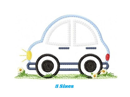 Car applique embroidery designs - Vehicle embroidery design machine embroidery pattern - Automobile embroidery file - instant download pes Marcia Embroidery