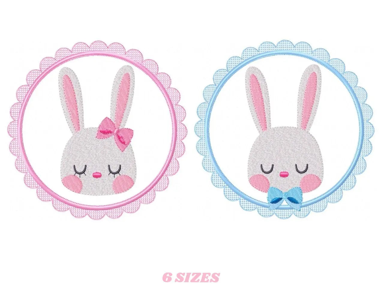 Bunny embroidery design - Rabbit embroidery designs machine embroidery pattern - Baby boy and girl nursery frame file - Instant download pes Marcia Embroidery