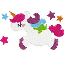 Load image into Gallery viewer, Unicorn embroidery designs - Baby girl embroidery design machine embroidery pattern - instant download - magical fantasy embroidery file
