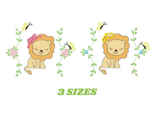 Lion embroidery designs - Safari embroidery design machine embroidery pattern - Animal embroidery file  - boy and girl instant download Marcia Embroidery