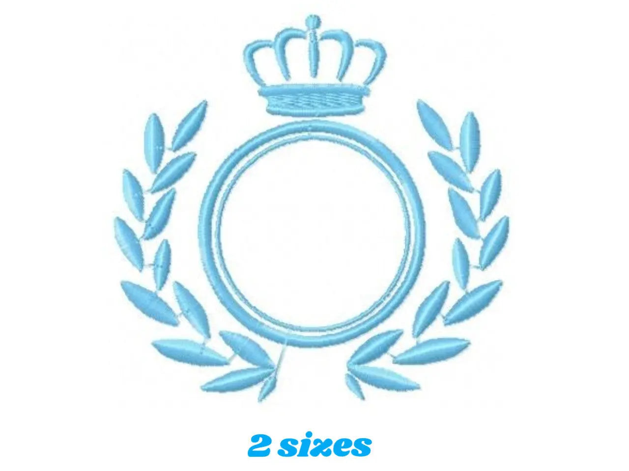 Crown embroidery designs - Laurel Wreath with Crown embroidery design machine embroidery pattern - newborn baby embroidery file crown design Marcia Embroidery