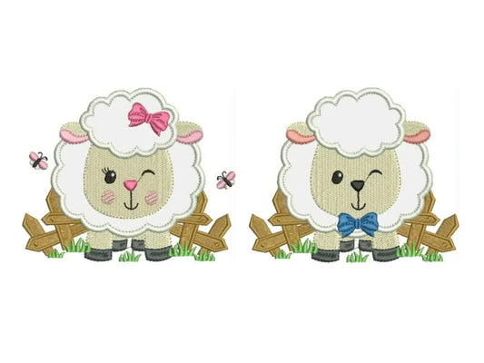 Sheep embroidery design - Lamb embroidery designs machine embroidery pattern - baby embroidery file - newborn embroidery sheep applique Marcia Embroidery