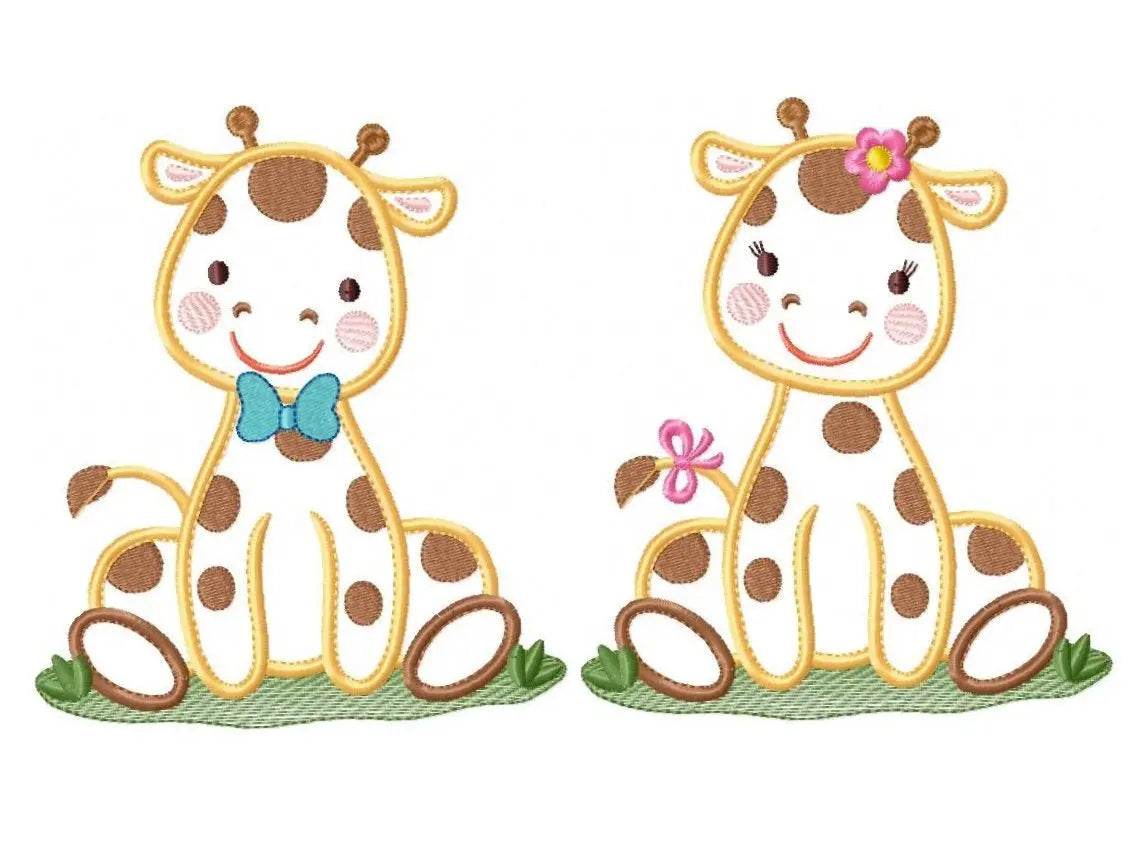 Giraffe embroidery design - Animal embroidery designs machine embroidery pattern - baby girl embroidery file - giraffe applique design Marcia Embroidery