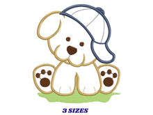 Cargar imagen en el visor de la galería, Dog embroidery designs - Baby boy embroidery design machine embroidery pattern - Puppy embroidery file - Dog applique design digital file
