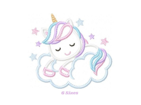 Unicorn embroidery designs - Girl embroidery design machine embroidery pattern - Baby embroidery file - instant download unicorn applique