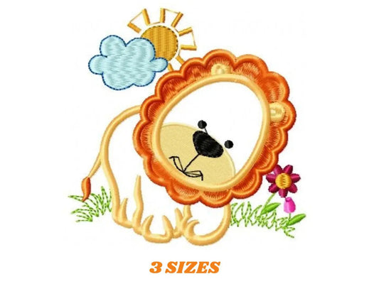 Lion embroidery designs - Safari embroidery design machine embroidery pattern - Animal embroidery file - lion applique design download Marcia Embroidery