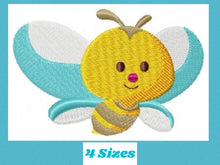 Load image into Gallery viewer, Bee embroidery design - Bees embroidery designs machine embroidery pattern - baby girl embroidery file - honey bee applique design newborn
