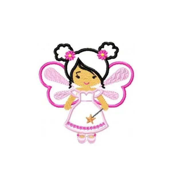 Curly Hair Fairy embroidery designs - Fairy godmother embroidery design machine embroidery pattern - fairy applique design - tooth fairy applique Marcia Embroidery