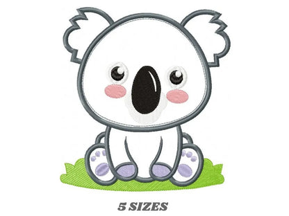 Koala embroidery design - Baby boy embroidery designs machine embroidery pattern - koala applique design - baby newborn layette kids pes Marcia Embroidery