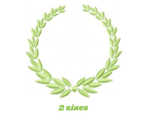 Laurel embroidery designs - Monogram embroidery design machine embroidery pattern - Monogram Frame embroidery file - laurel wreath design