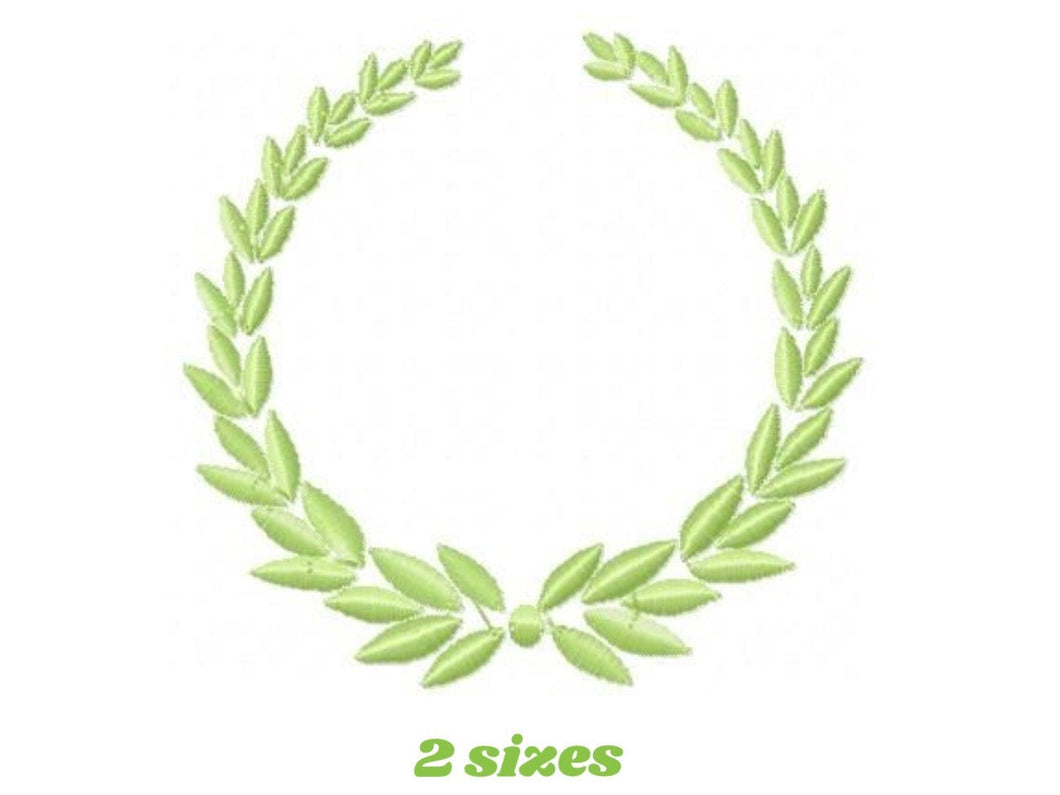 Laurel embroidery designs - Monogram embroidery design machine embroidery pattern - Monogram Frame embroidery file - laurel wreath design