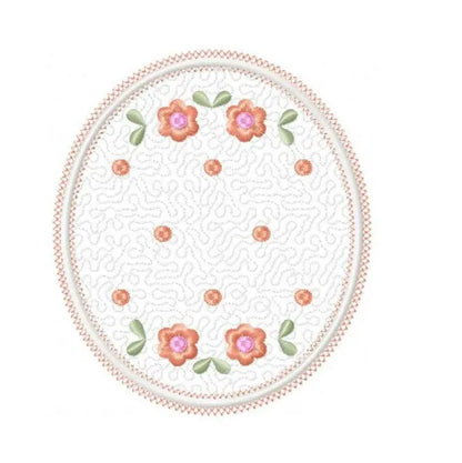 Frame embroidery designs - Quilt embroidery design machine embroidery pattern - baby girl embroidery file - quilt applique design roses Marcia Embroidery