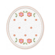 Carica l&#39;immagine nel visualizzatore di Gallery, Frame embroidery designs - Quilt embroidery design machine embroidery pattern - baby girl embroidery file - quilt applique design roses
