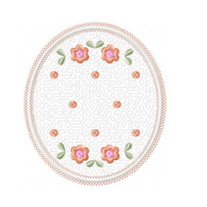 Frame embroidery designs - Quilt embroidery design machine embroidery pattern - baby girl embroidery file - quilt applique design roses