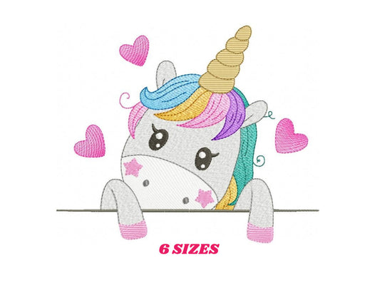 Unicorn embroidery designs - Baby Girl embroidery design machine embroidery pattern - Unicorns embroidery file - Fairy tale magical Fantasy