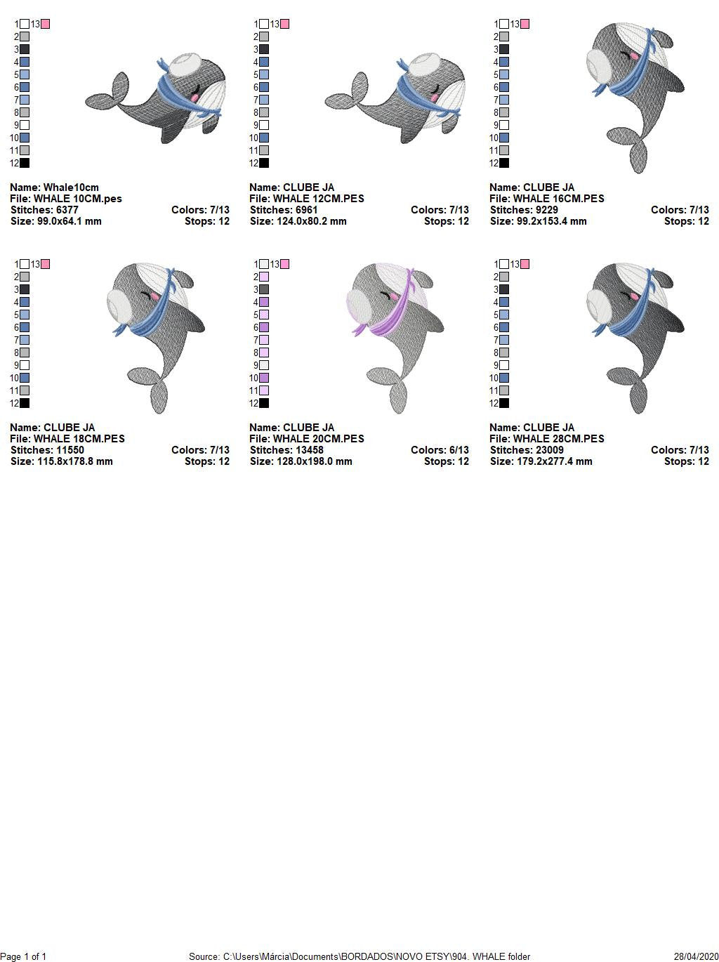 Whale embroidery designs - Ocean Fish embroidery design machine embroidery pattern - Baby boy embroidery file - sea animal embroidery pes