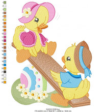 Cargar imagen en el visor de la galería, Duck embroidery design - Animal embroidery designs machine embroidery pattern - boy embroidery file - baby girl embroidery  instant download
