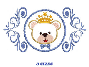 Bear embroidery designs Laurel embroidery design machine embroidery pattern bear wreath embroidery bear design baby embroidery boy design