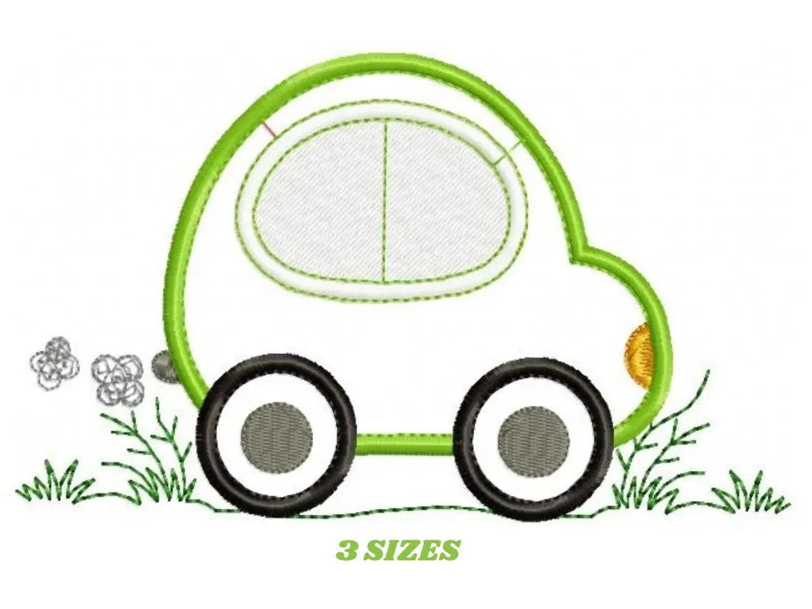 Car embroidery designs - vehicle embroidery design machine embroidery pattern - automobile embroidery file - car applique boy embroidery Marcia Embroidery