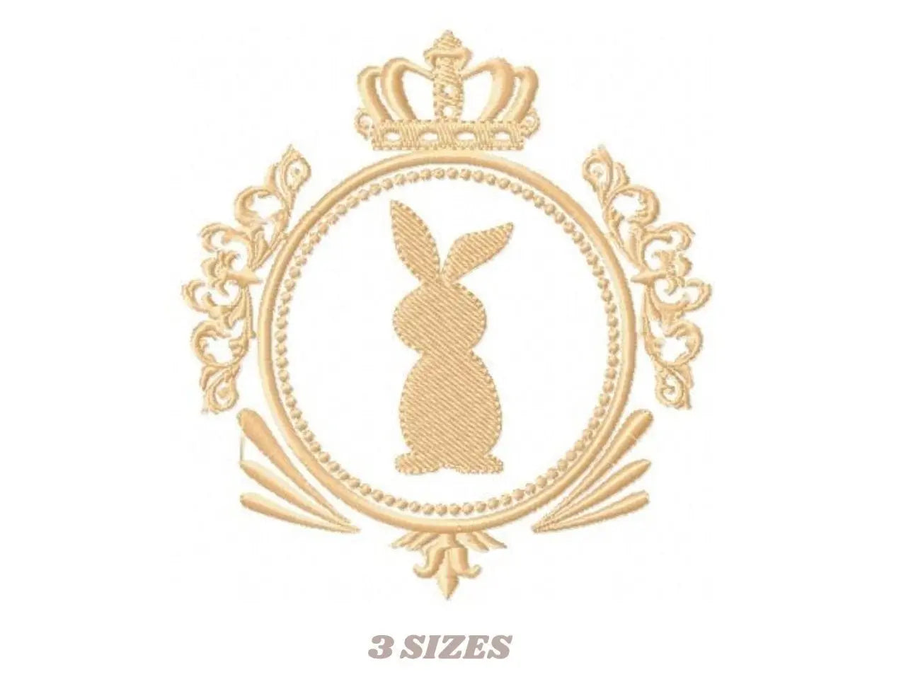 Bunny embroidery design - Rabbit embroidery designs machine embroidery pattern - baby embroidery file - Frame wreath embroidery Monogram Marcia Embroidery