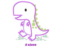 Cargar imagen en el visor de la galería, Dinosaur embroidery designs - Dino embroidery design machine embroidery pattern - baby boy embroidery file - Dinosaur Applique T Rex kid
