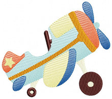 Cargar imagen en el visor de la galería, Plane embroidery designs - Airplane embroidery design machine embroidery pattern - Vehicle design baby boy embroidery file - kid pes sky
