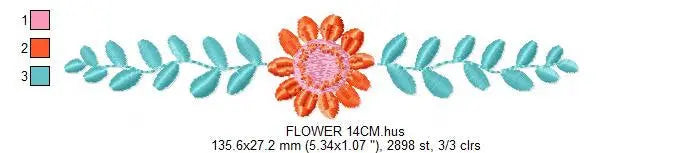 Monogram Frame embroidery designs - Flower embroidery design machine embroidery pattern - rose wreath embroidery file - baby girl embroidery Marcia Embroidery