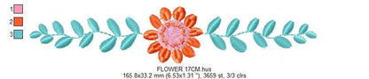 Monogram Frame embroidery designs - Flower embroidery design machine embroidery pattern - rose wreath embroidery file - baby girl embroidery Marcia Embroidery