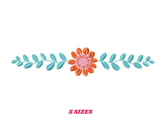 Monogram Frame embroidery designs - Flower embroidery design machine embroidery pattern - rose wreath embroidery file - baby girl embroidery