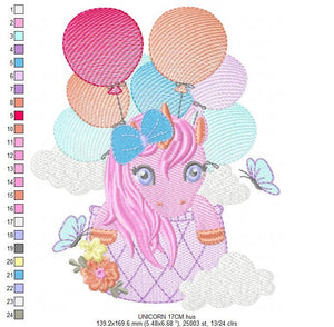 Unicorn embroidery designs - Baby girl embroidery design machine embroidery pattern - Unicorns embroidery file - newborn embroidery nursery
