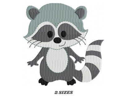 Raccoon embroidery designs - Animal embroidery design machine embroidery pattern - Woodland animal embroidery file - Baby boy embroidery pes