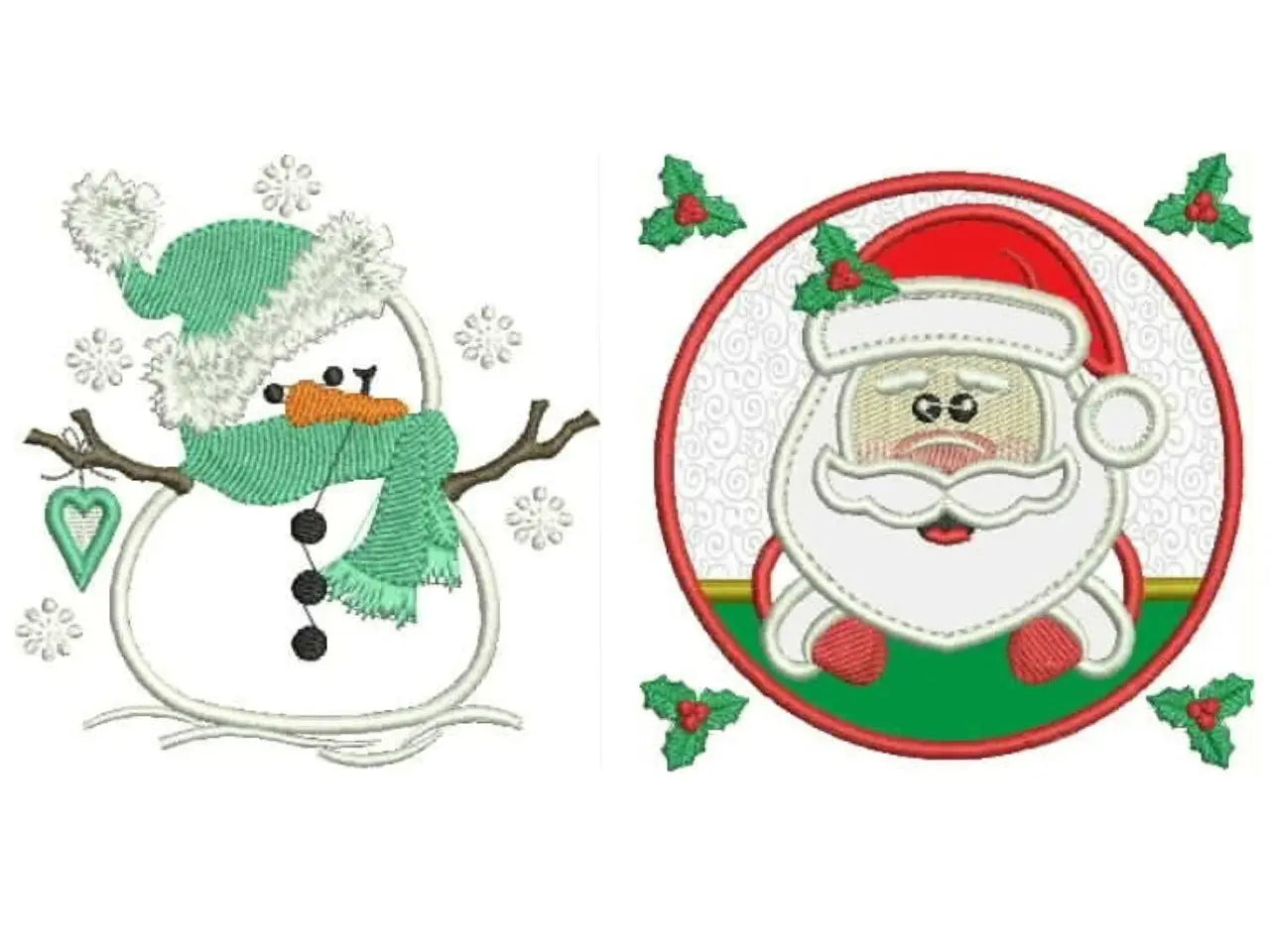 Xmas embroidery designs - Santa Claus embroidery design machine embroidery pattern - Snowman embroidery file - Christmas applique winter Marcia Embroidery