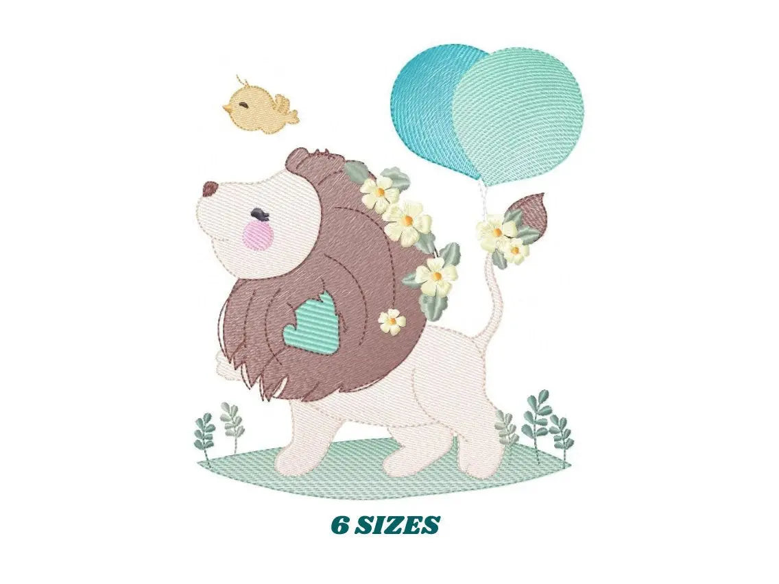 Lion embroidery designs - Safari embroidery design machine embroidery pattern - Baby boy embroidery file - king embroidery instant download Marcia Embroidery