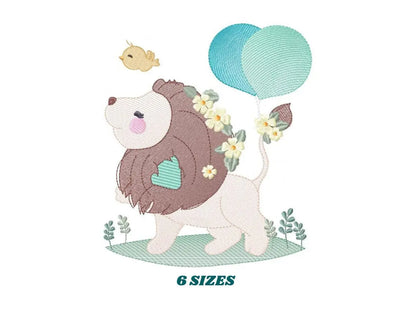 Lion embroidery designs - Safari embroidery design machine embroidery pattern - Baby boy embroidery file - king embroidery instant download Marcia Embroidery
