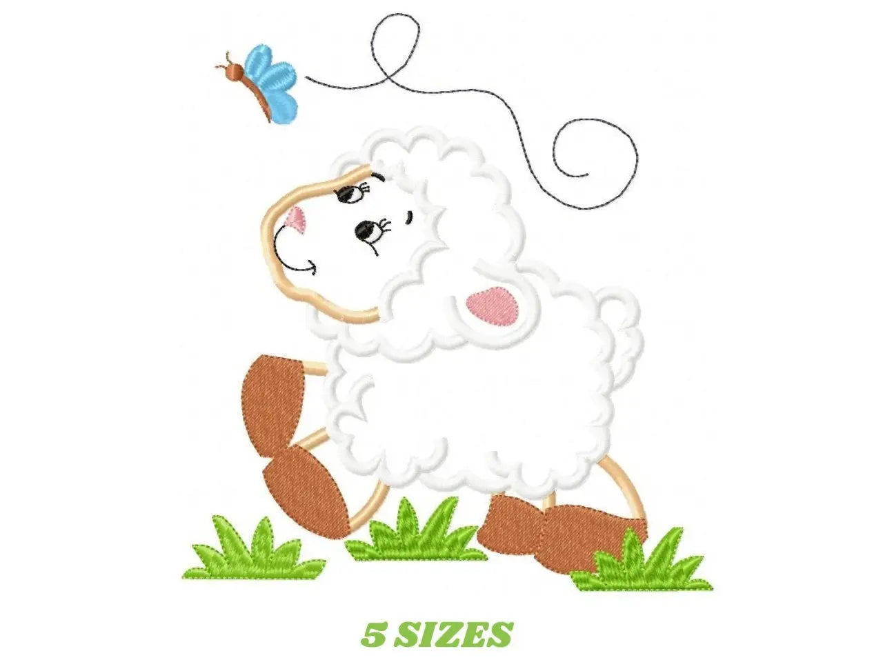 Sheep embroidery design - Lamb embroidery designs machine embroidery pattern - baby boy embroidery file - newborn embroidery sheep applique Marcia Embroidery