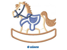 Cargar imagen en el visor de la galería, Horse Toy embroidery design - Baby Boy embroidery designs machine embroidery pattern - Horse toy applique design - embroidery for kids baby
