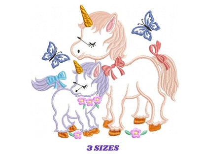 Unicorn embroidery designs - Baby Girl embroidery design machine embroidery pattern - Unicorns design - fantasy embroidery digital file
